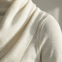 Langarmiger Strickpullover In Wickeloptik - Maryann