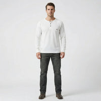 Langarmshirt Mit Knopfleiste - Giuseppe