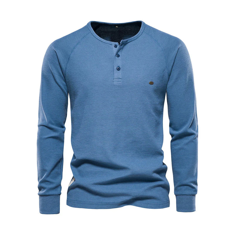 Langarmshirt Mit Knopfleiste - Giuseppe