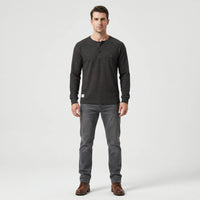 Langarmshirt Mit Knopfleiste - Giuseppe