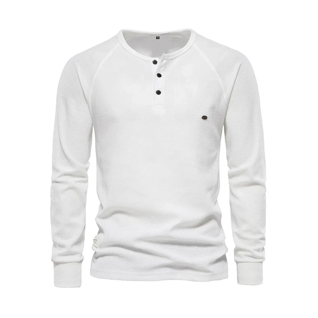 Langarmshirt Mit Knopfleiste - Giuseppe
