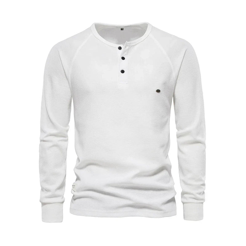 Langarmshirt Mit Knopfleiste - Giuseppe