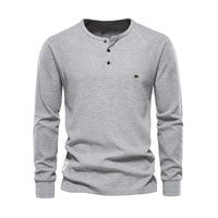 Langarmshirt Mit Knopfleiste - Giuseppe