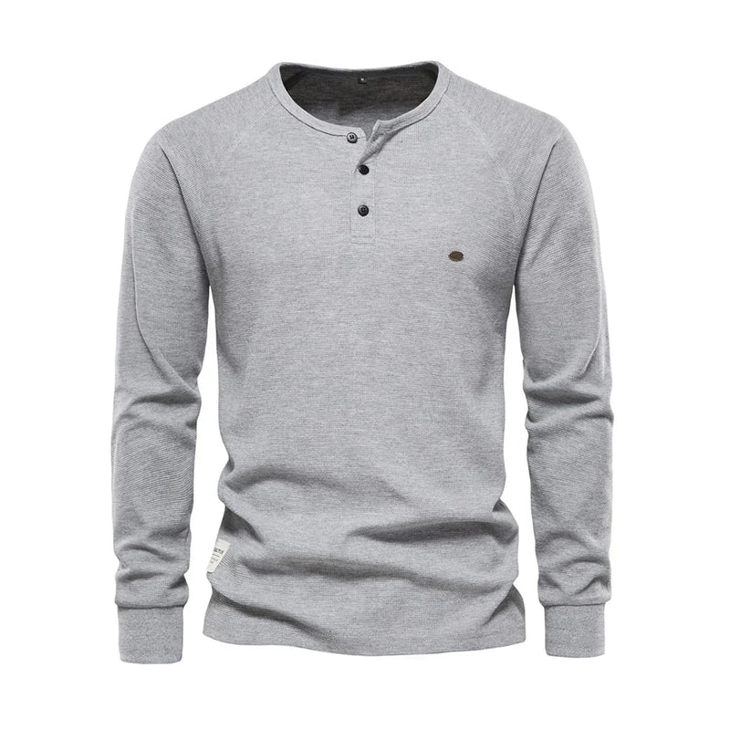 Langarmshirt Mit Knopfleiste - Giuseppe