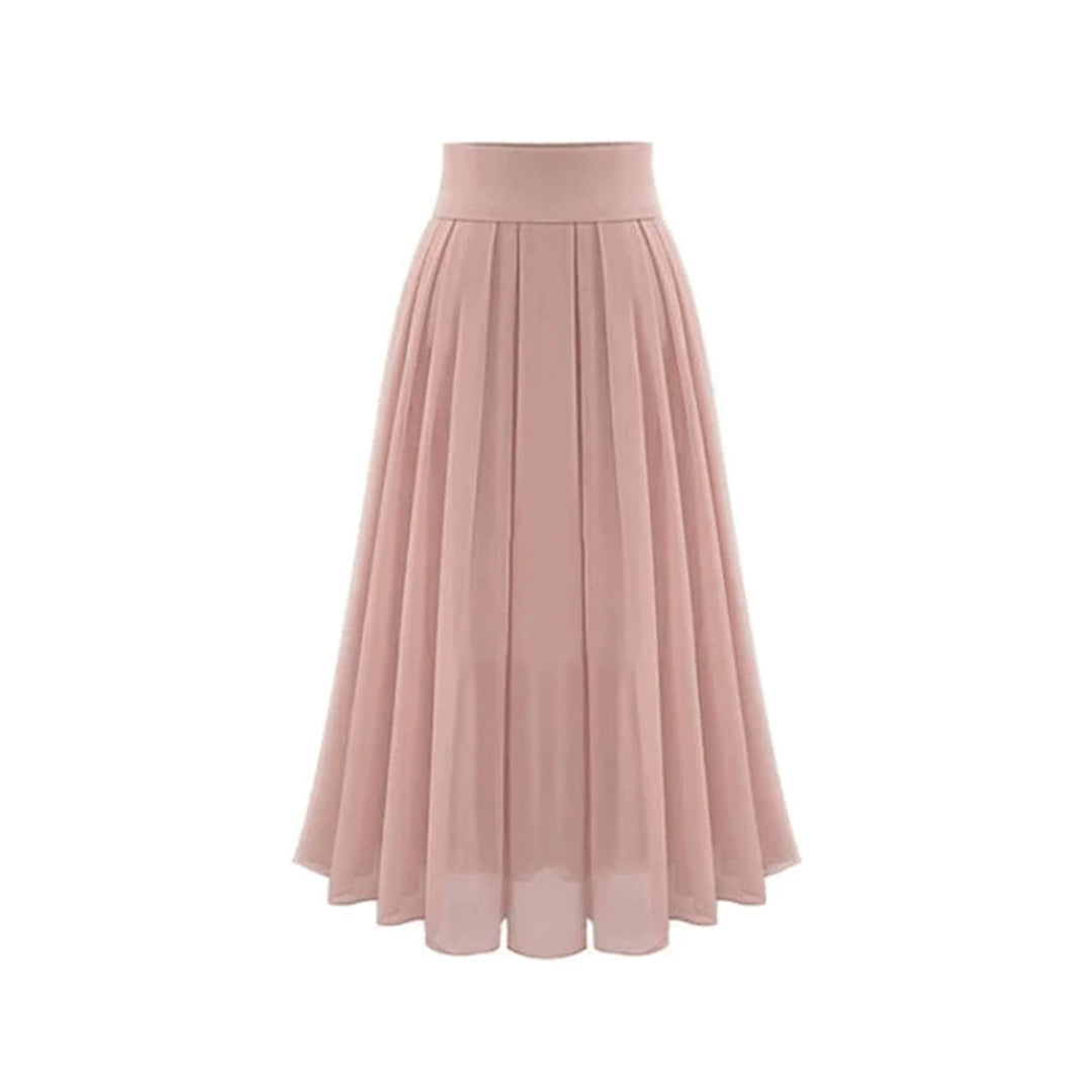 Trendy Plissierter Maxirock mit Hoher Taille – Mirella