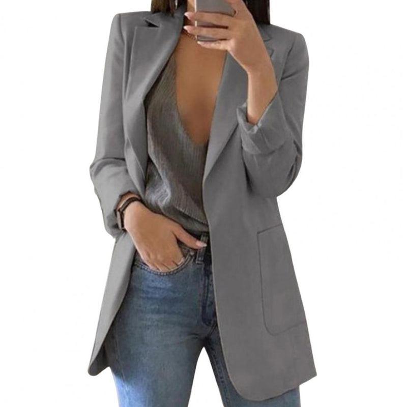Herbstlicher Damenblazer – Marita in Kürbisorange