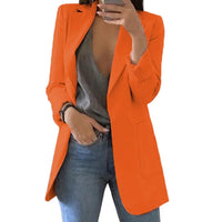 Herbstlicher Damenblazer – Marita in Kürbisorange