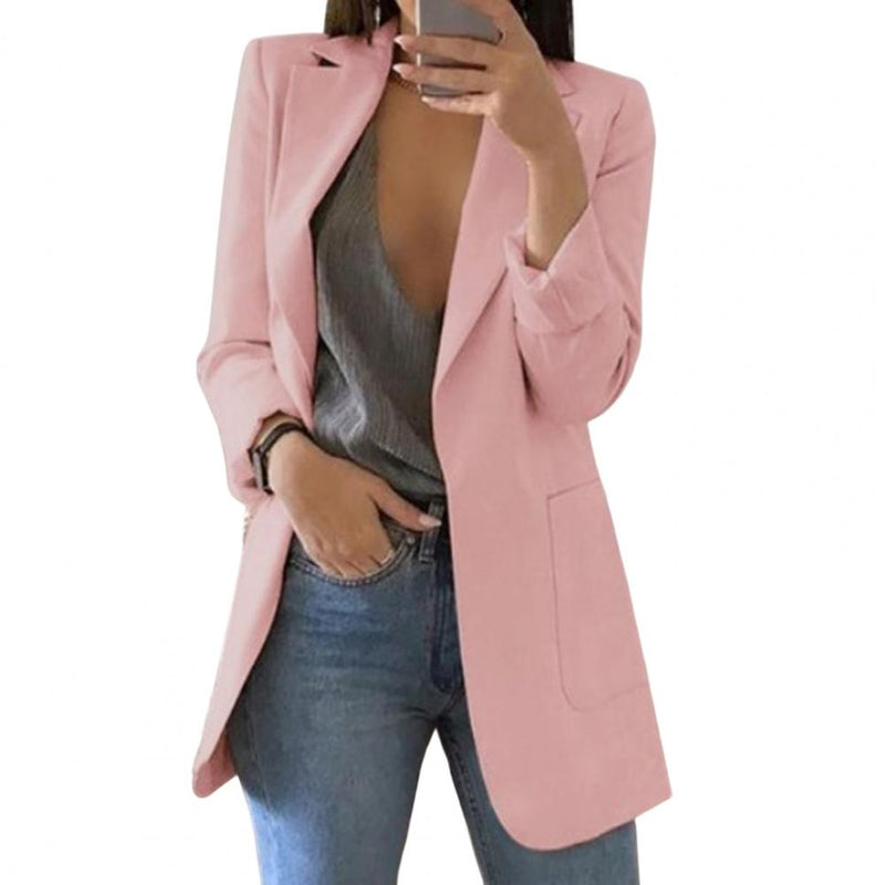 Herbstlicher Damenblazer – Marita in Kürbisorange