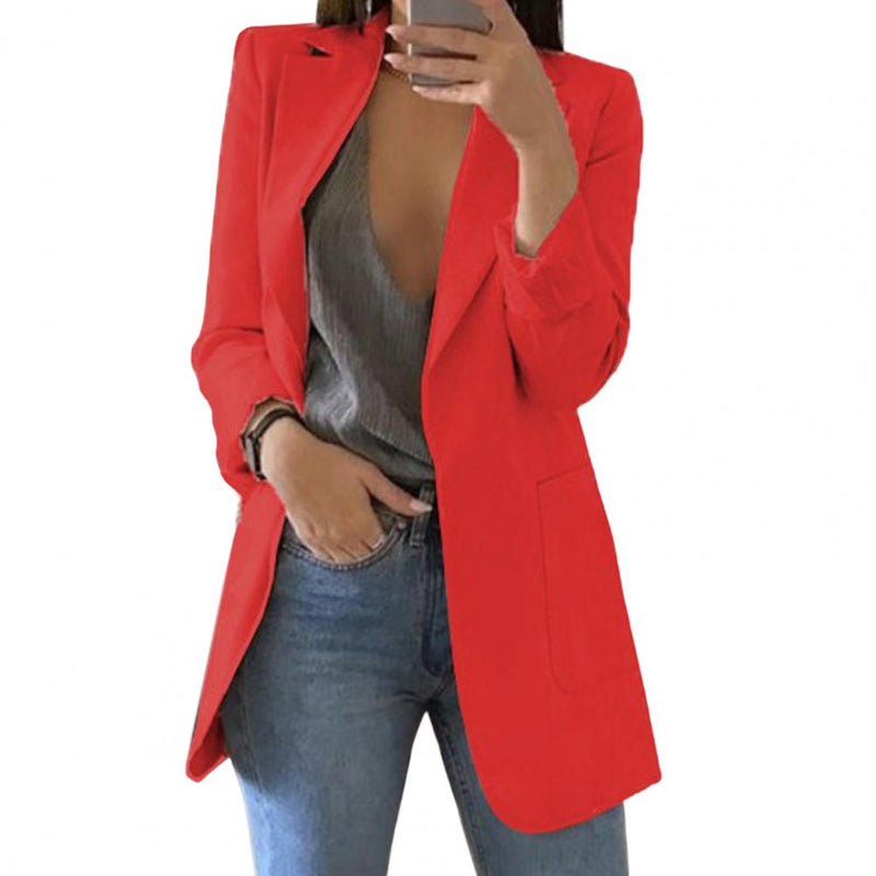 Herbstlicher Damenblazer – Marita in Kürbisorange