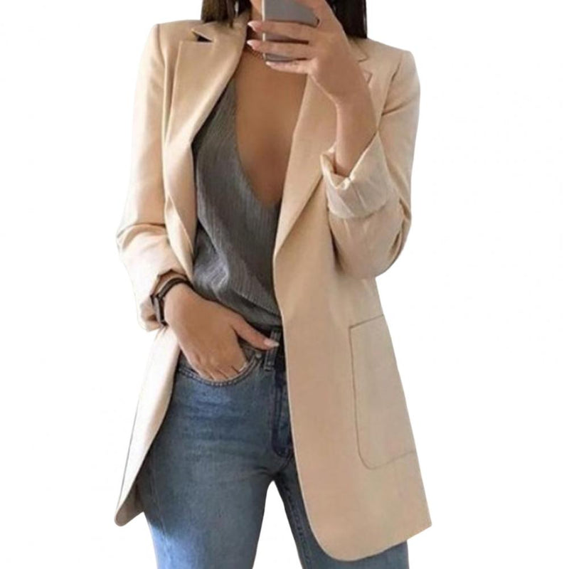Herbstlicher Damenblazer – Marita in Kürbisorange