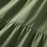 Langes Damenkleid Mit V-Ausschnitt Und Weitem Schnitt - Blanca