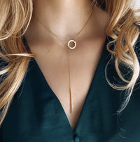Lariat Halskette - GoldWave
