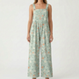 Lässiger Floraler Jumpsuit Mit Weitem Bein - Jessica