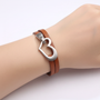 Lederarmband Mit Herzchen - SimpleLove