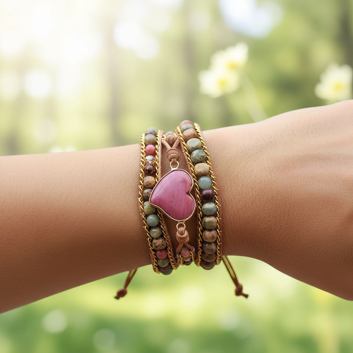 Lederwickelarmband - LoveBand
