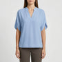 Leichte Kurzarm-Bluse Mit V-Ausschnitt - Susie