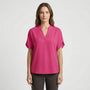 Leichte Kurzarm-Bluse Mit V-Ausschnitt - Susie