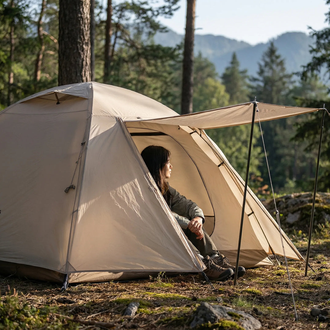 Leichtes Trekkingzelt Für Drei Jahreszeiten -  Campveil