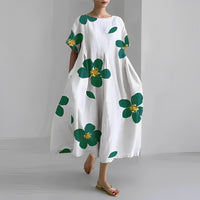 Luftiges Sommer-Maxikleid mit Taillenakzent – Clara