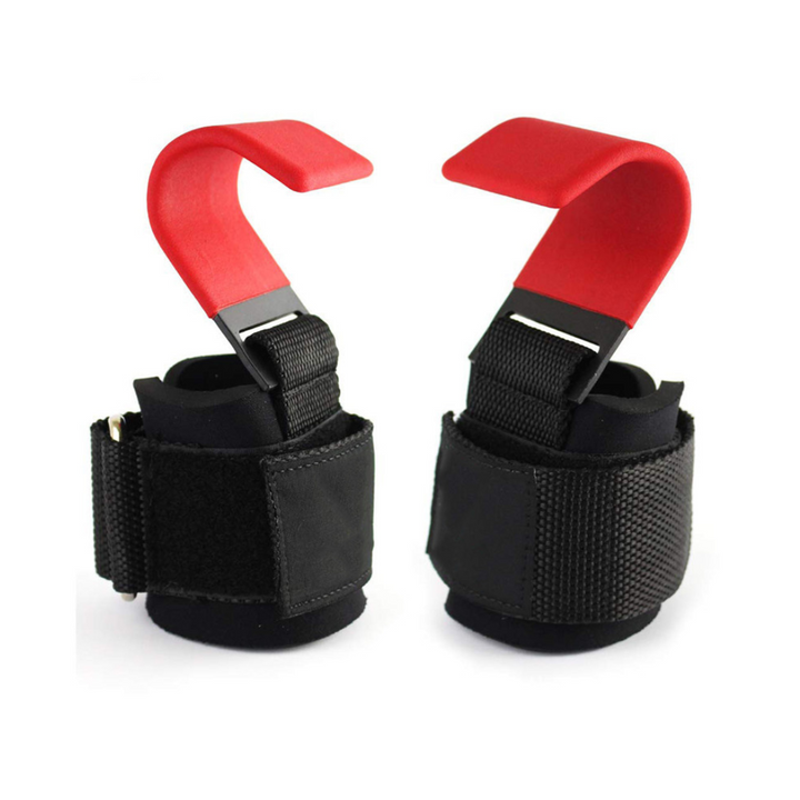 Lifting Hooks mit verstellbarem Handgelenkband - GripMax