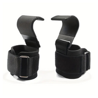 Lifting Hooks mit verstellbarem Handgelenkband - GripMax