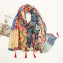 Lightweight Ladies Wrap With Tassel Details - Edna