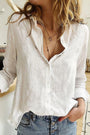 Lightweight Women's Blouse With V-Neckline - Thelma