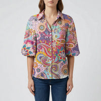 Locker Fallende Bluse Mit Paisley-Muster - Gayle