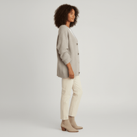 Locker Geschnittener Cardigan Mit Knopfleiste - Jamila