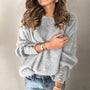 Locker Geschnittener Strickpullover - Charlotta