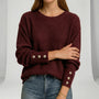 Locker Geschnittener Strickpullover - Charlotta
