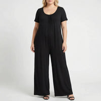 Locker geschnittener, langer Plus Size Jumpsuit - June