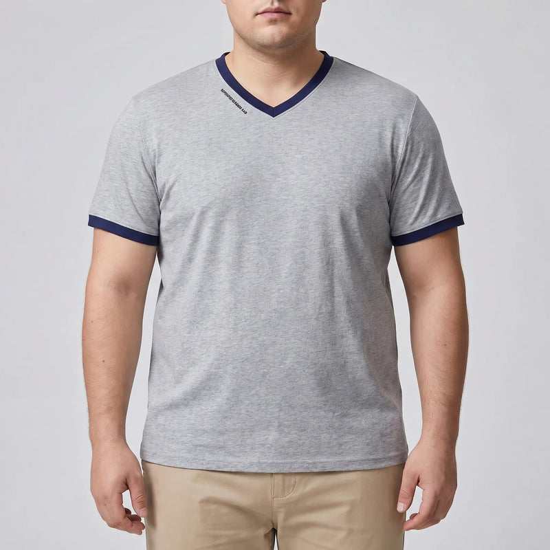 Locker geschnittenes Herren-Alltagsshirt in Übergröße - Shane