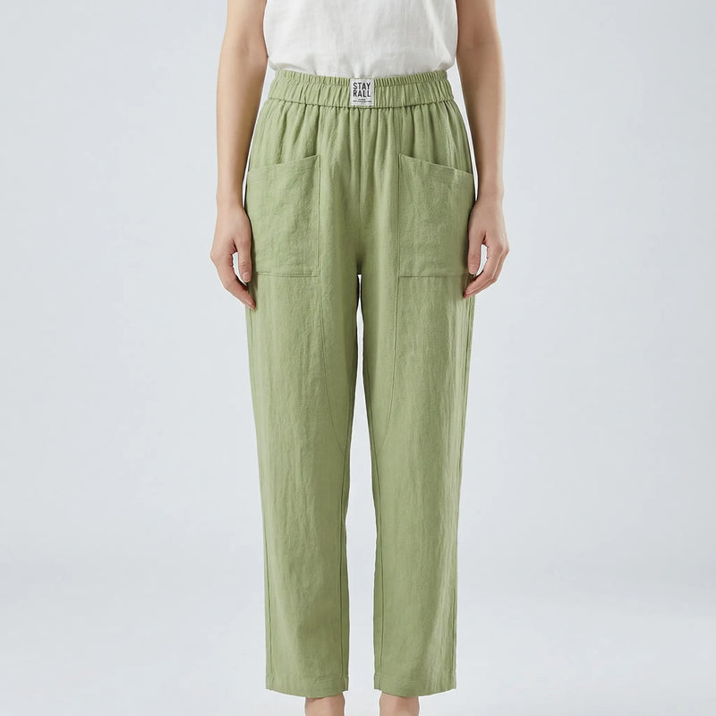 Lockere Damenhose Mit Elastischem Bund - Inez
