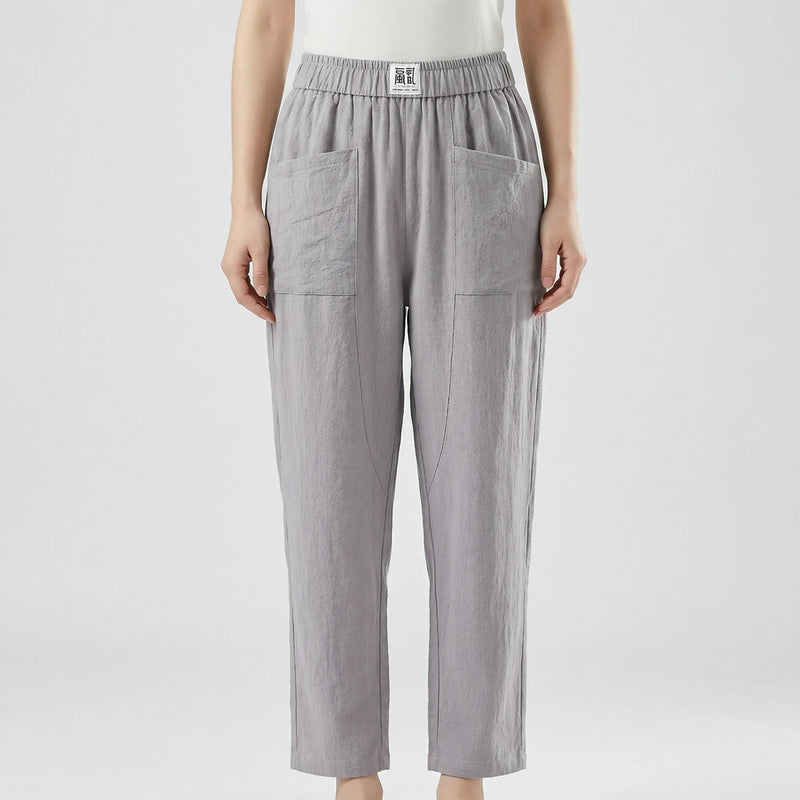 Lockere Damenhose Mit Elastischem Bund - Inez