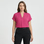 Lockere Taillierte Damenbluse - Riana