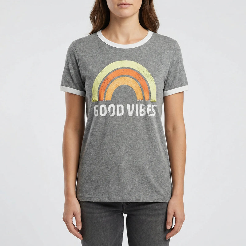 Lockeres Damen-Shirt Mit Regenbogenmotiv - Debbie