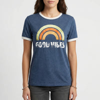 Lockeres Damen-Shirt Mit Regenbogenmotiv - Debbie