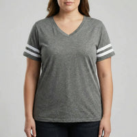 Lockeres Oversize T Shirt Mit V-Ausschnitt - Lorraine