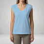Lockeres V-Ausschnitt-Shirt - Nadine