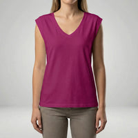 Lockeres V-Ausschnitt-Shirt - Nadine