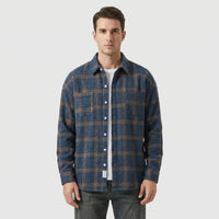 Long-Sleeve Checked Button-Up Shirt - Felipe