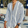 Long-Sleeve Shirt In A Retro Stripe Design - Grady