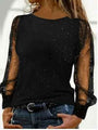 Long-Sleeved Top With Sparkle Details - Viola