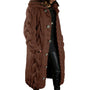 Long Chunky-Knit Cardigan With Cable Pattern - Rosemarie
