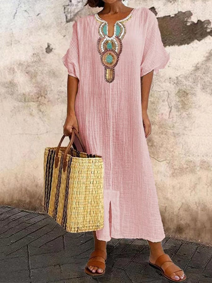 Maxi-Sommerkleid mit Trägern – Amira