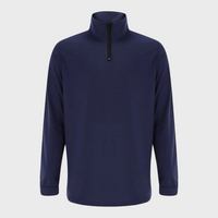 Bequemer Herrenpullover mit Reißverschluss und niedrigem Kragen – Sven