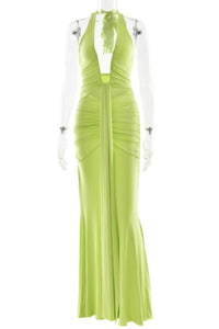 Maxikleid Mit Tiefem V Ausschnitt - Alisha