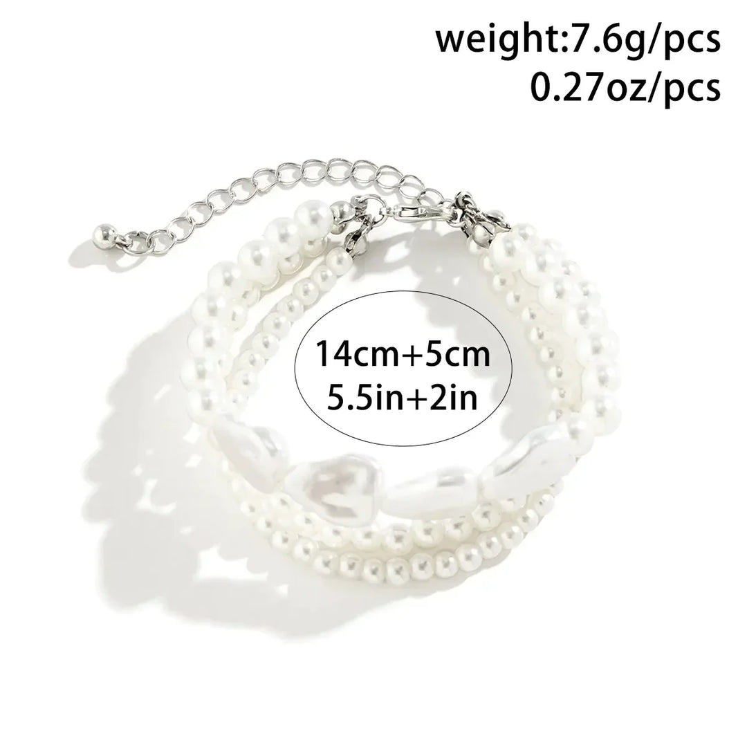 Mehrschichtiges Perlenarmband - DreamShimmer