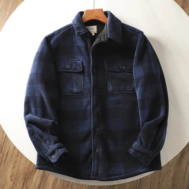 Herren fleecegefütterte Hemdjacke – Mauro
